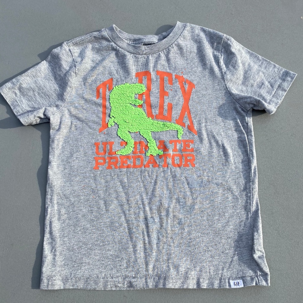 Dinosaur Sequin Shirt - Gap Size Small